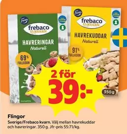 Frebaco - Havrekuddar Naturell och Havreringar Naturell