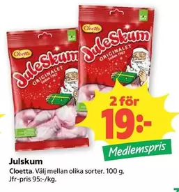 Cloetta - Julskum Originalet