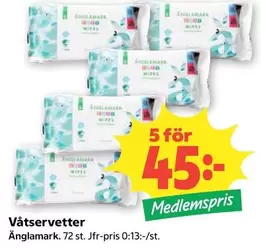 Änglamark - Våtservetter