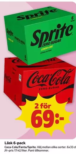 coca-cola - L ilde{a}sk 6-pack