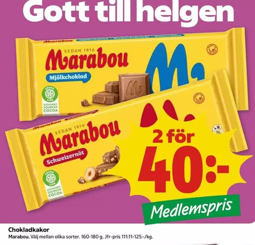marabou - Chokladkakor