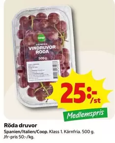 Coop - Röda druvor
