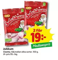 Cloetta - JuleSkum Originalet
