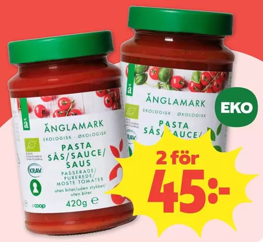 Änglamark - PASTA SÅS/ SAUS