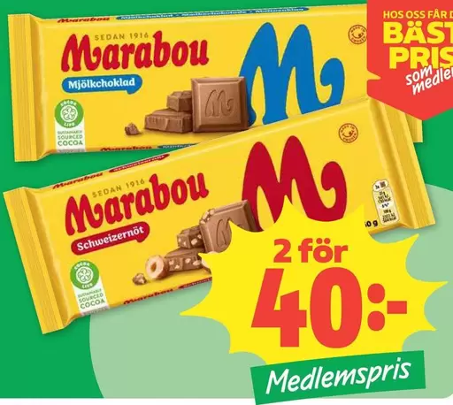 marabou - Mjölkchoklad, Schweizernöt