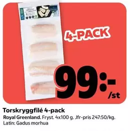 Royal Greenland - Torskryggfilé