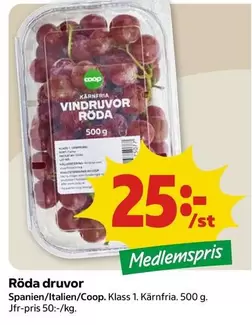 Coop - Röda druvor