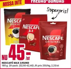 Nescafe - NESCAFÉ MAX 3/KUND