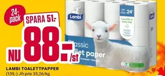 Lambi - LAMBI TOALETTPAPPER