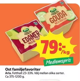 Arla - Ost familjefavoriter