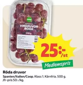 Coop - Röda druvor