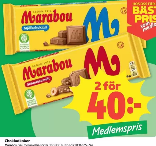 marabou - Chokladkakor