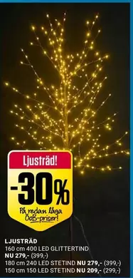 LJUSTRÅD 400 LED GLITTERTIND
