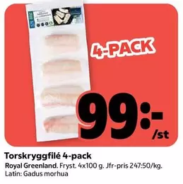 Royal Greenland - Torskryggfilé