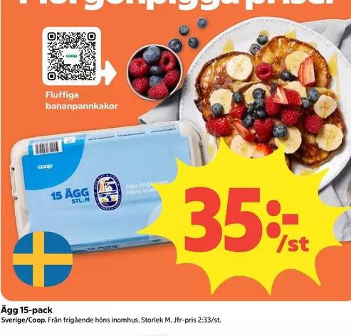 Coop - Ägg 15-pack