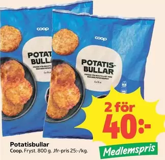 Coop - Potatisbullar
