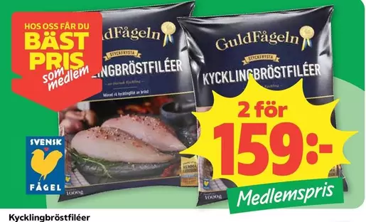 Guldfågeln - Kycklingbröstfiléer