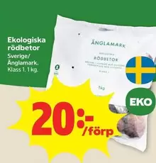 Änglamark - Ekologiska rödbeta