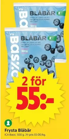 Frysta Blåbär