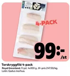 Royal Greenland - Torskryggfilé