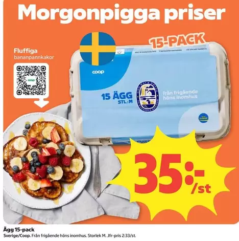 Coop - Ägg 15-pack