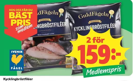 Guldfågeln - Kycklingbröstfiléer