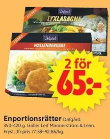 Dafgård - LYXלהSLAGNE, WALLENBERGARE