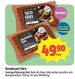 Nybergs Deli - Smaksatt färs