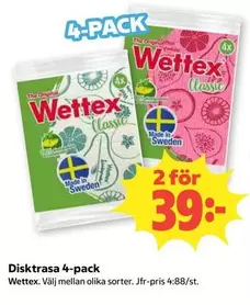 Wettex - Diskttra 4-pack