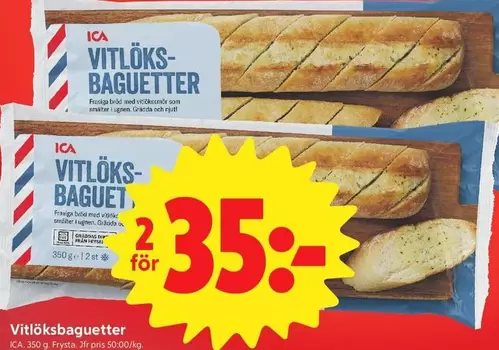 VITLÖKS-BAGUETTER
