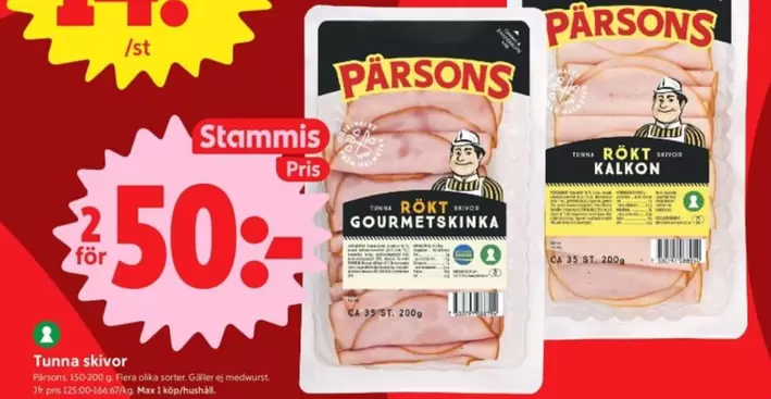 Pärsons - Rökt Gourmetskinka