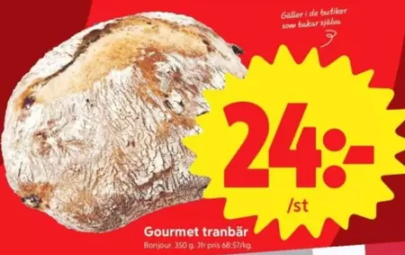Gourmet - tranbär