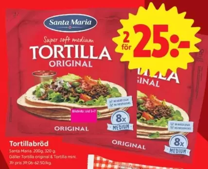 Santa Maria - Tortillabröd Original