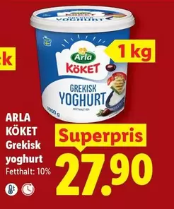 Arla - Grekisk Yoghurt