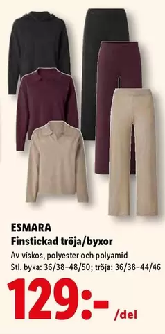 Finstickad tröja/byxor