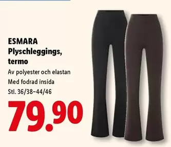 Plyschleggings, termo