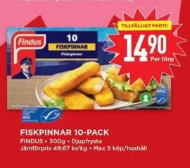 Findus - FISKPinnAR 10-PACK