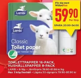 Lambi - Toalettpapper & Hushållspapper