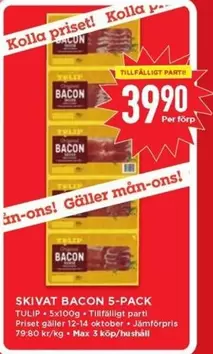 tulip - SKIVAT BACON 5-PACK