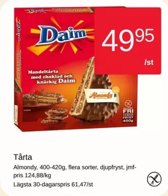Daim - Tårta Almondy