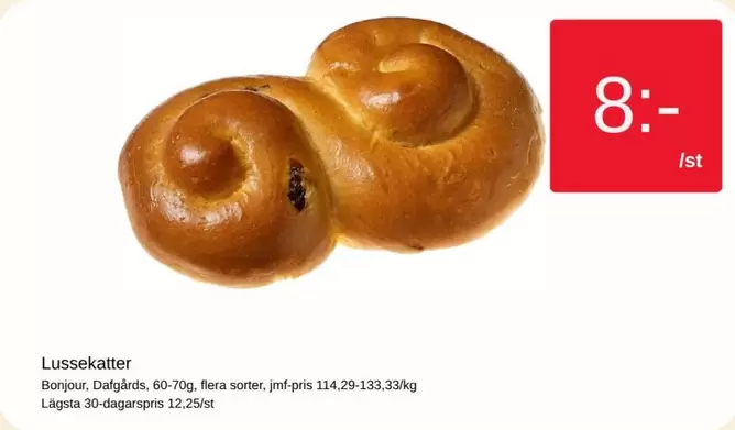 Bonjour - Lussekatter