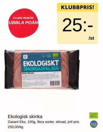 EKO - Ekologiskt smörgåspålägg