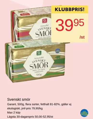 Garant - Svenskt smör
