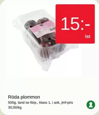 Röda plommon