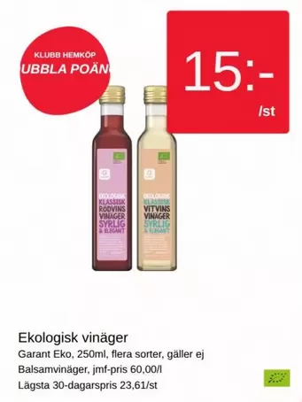 Garant - Ekologisk vinäger