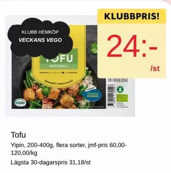 Tofu Naturell