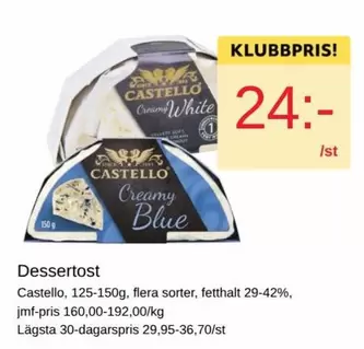 Castello - Dessertost