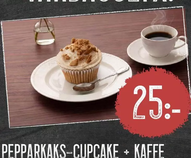 Pepparkaks-cupcake + Kaffe