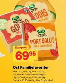 Arla - Ost Familjefavoriter