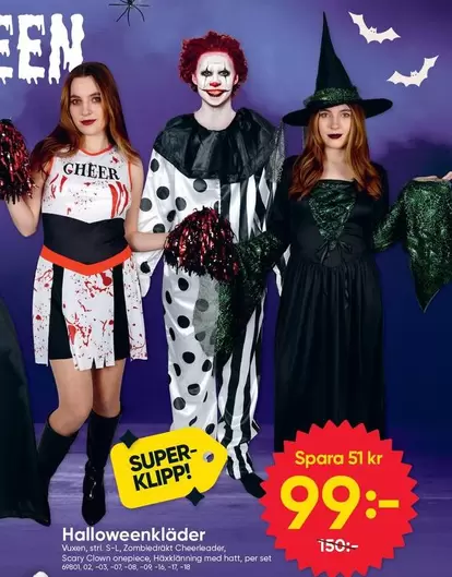 Halloweenkläder